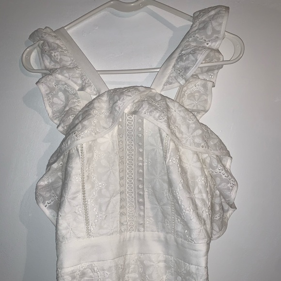 Gianni Bini Fiona Eyelet Flare Leg Jumpsuit - Picture 5 of 7